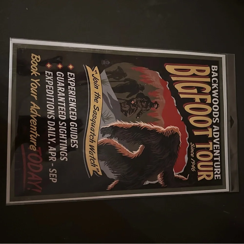 Backwoods Adventure Bigfoot‎ Tour High Quality Print 12